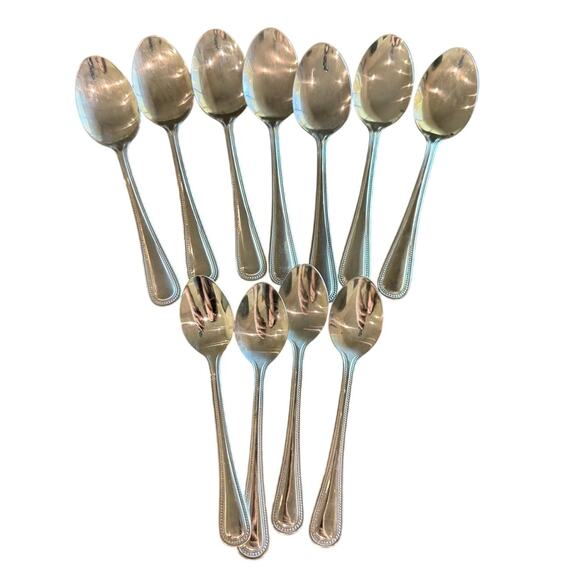 Wallace Continental Bead 18/10 Stainless Flatware 11-Piece Replacement Set - Picture 1 of 5